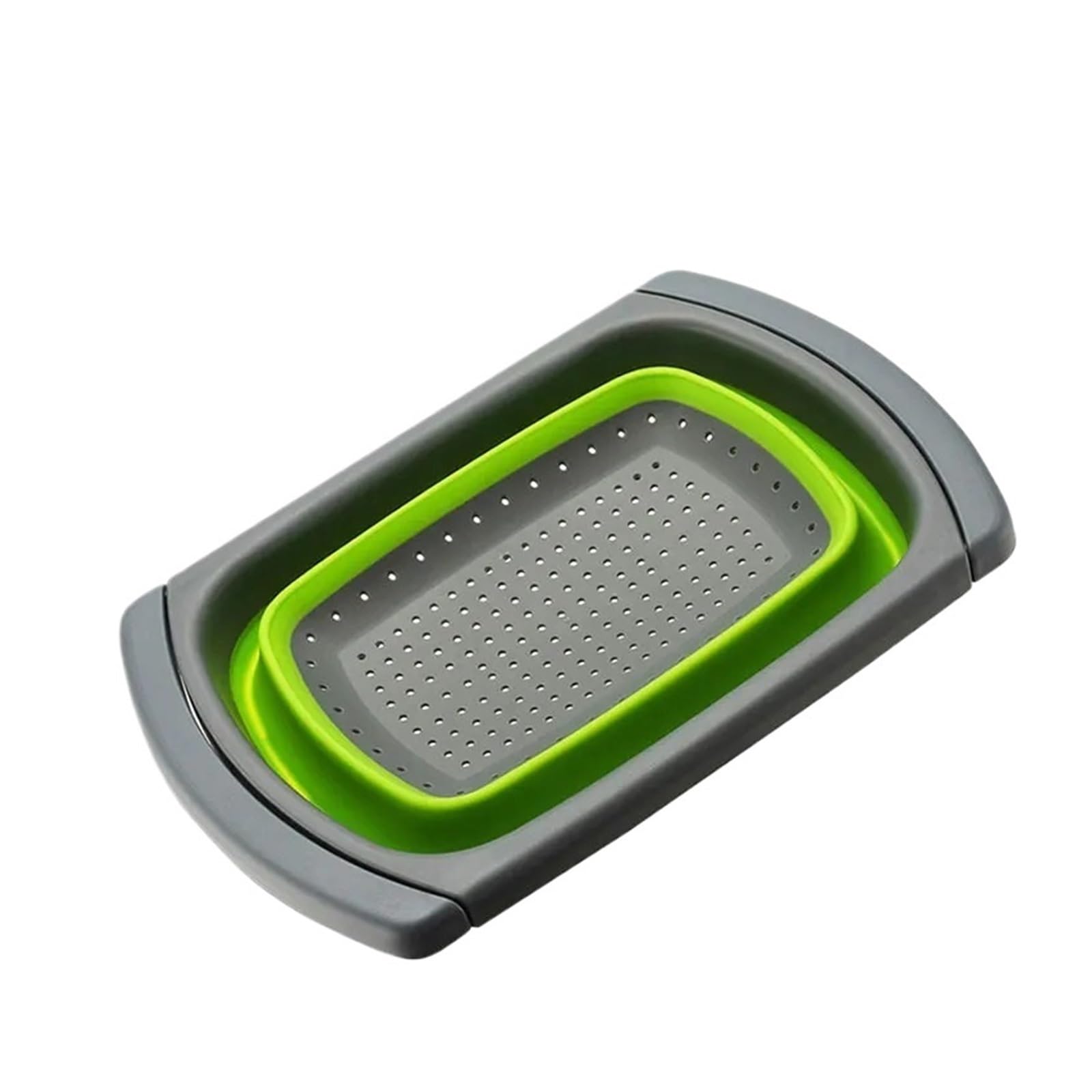 WZPTLKIBAD Collapsible Rectangular Silicone Drain Basket Strainer