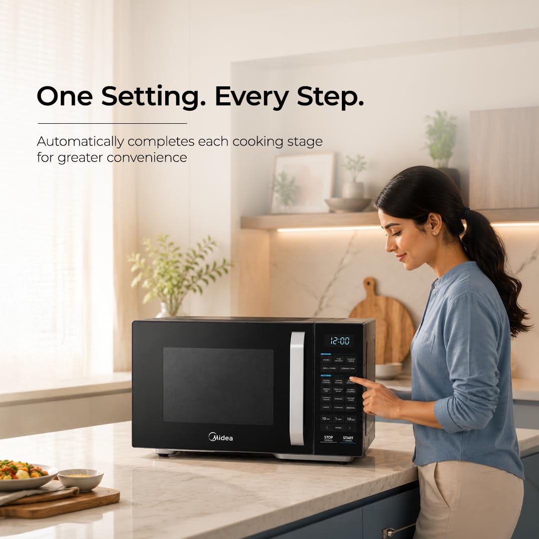 Midea 28L Convection Microwave - Air Fry & Grill -10