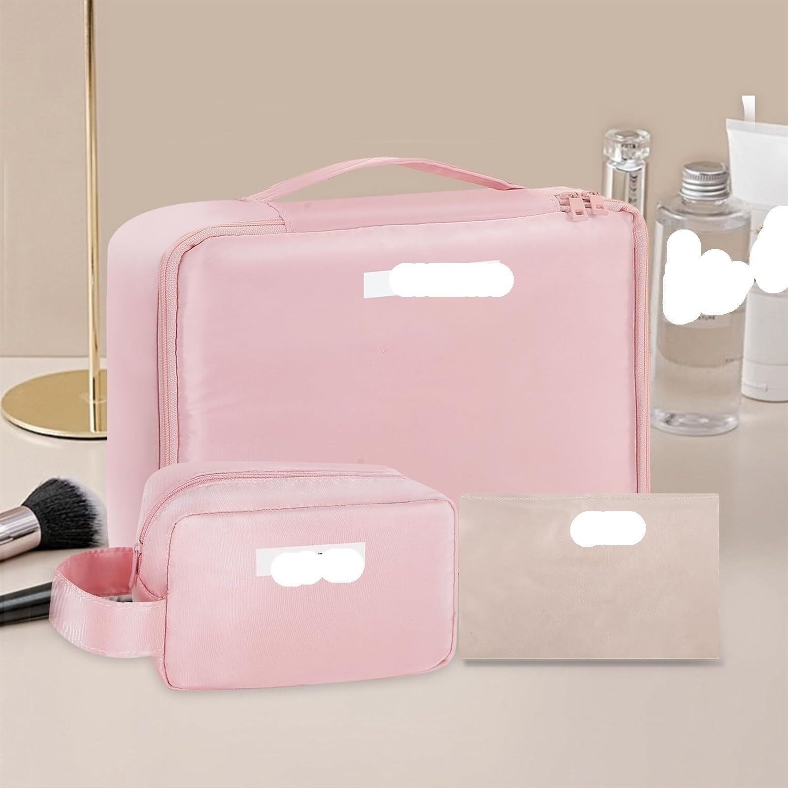Przenośna PodróżNa Kosmetyczka Kosmetyczka Podróżna Kosmetyczka Kosmetyczka Kosmetyczka Dla Kobiet I Mężczyzn Dla Kobiet i MężCzyzn(Pink,18cm)
