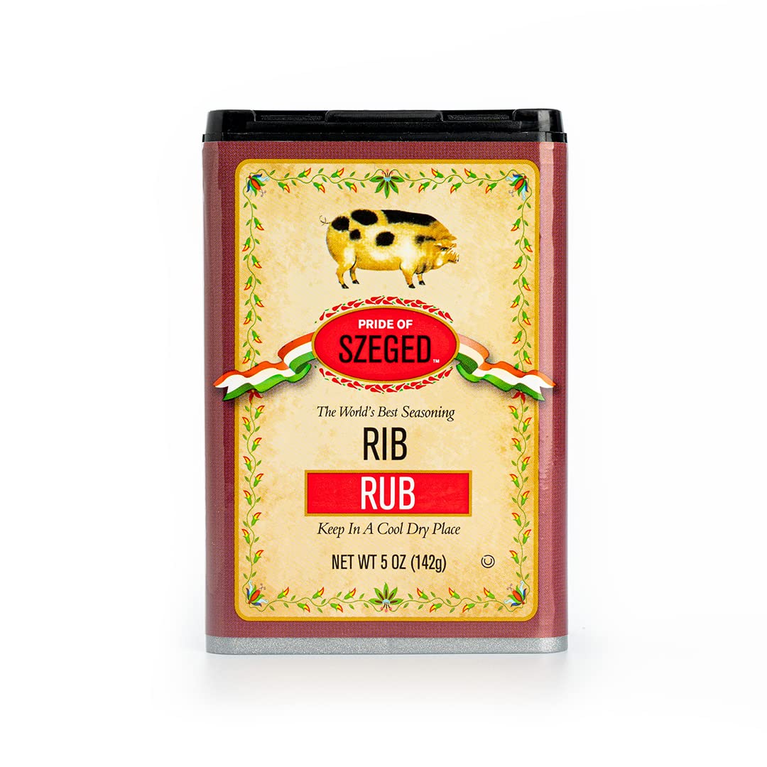 Pride of Szeged Rib Rub, BBQ, Pork and Beef Seasoning Spice Mix, 5oz. Tin, 1-Count - Image 2