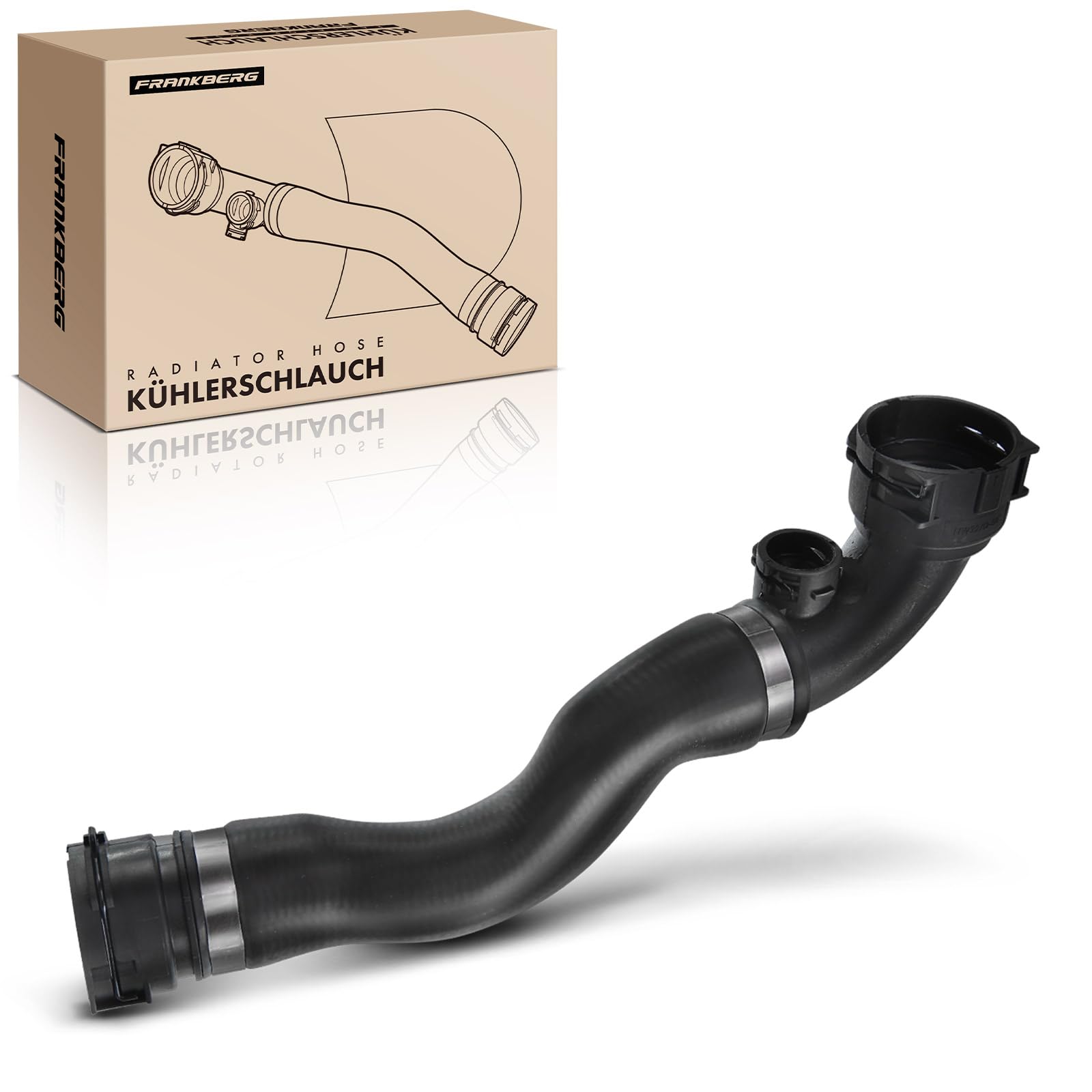 Frankberg Intercooler Turbo Hose Left Upper Compatible with 3 Series E46 320i 323i 325i 328i 330i 320Ci 323Ci 325Ci 330Ci 325TI 328Ci M52 M54 1998-2007 17127510952