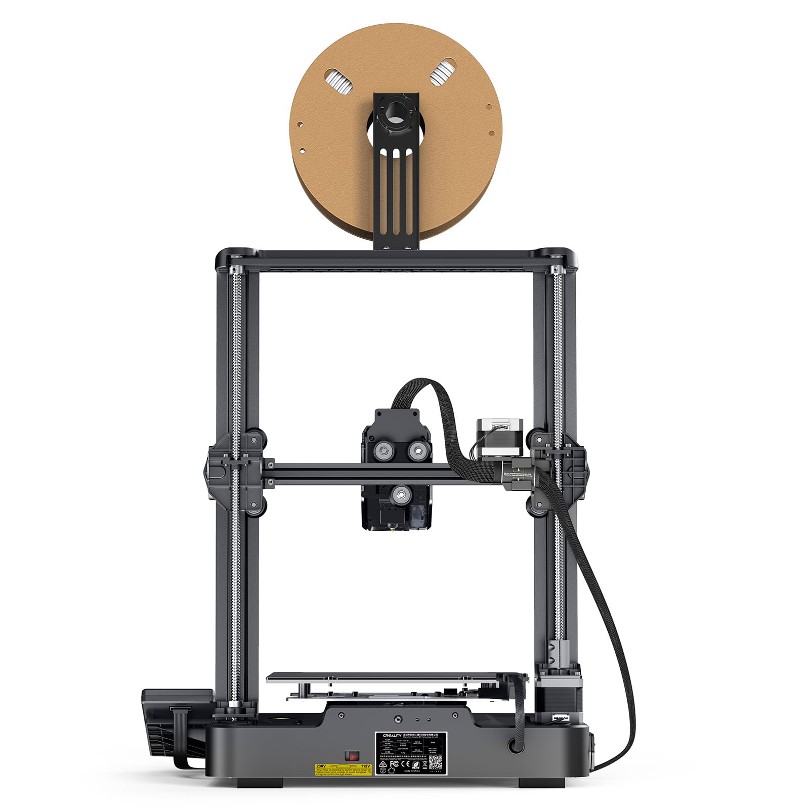 Fafeicy Impresora 3D Ender-3 V3 SE, 220x220x250mm, Volumen de Construcción, CR Touch, Nivelación Automática, Extrusora de Sprite, Doble Eje Z para Fabricantes (Enchufe de la UE)