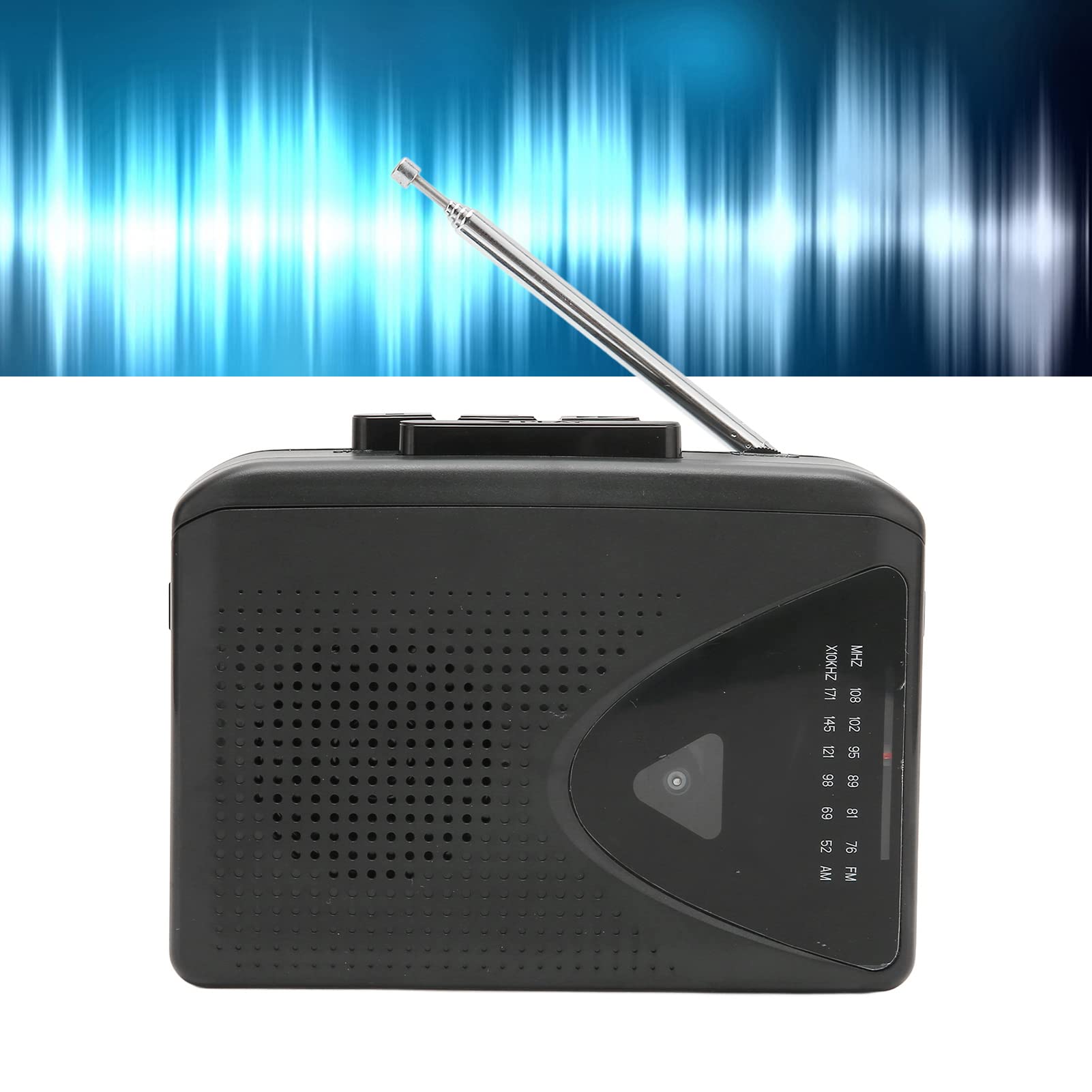 Retro-Kassettenspieler, Tragbarer Kassettenspieler, UKW-AM-Radioempfang, 2 AA-Batterien oder USB-Netzteil, 3,5-mm-Kopfhöreranschluss, Persönlicher Kassettenspieler für Drinnen und Draußen