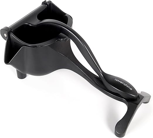 Lemon Sqeeuzer Handheld Manual Juicer - Citrus Press Squeezer for Fresh Orange, Lemon, Lime, Pomegranate Juice - Durable Heavy Duty Aluminum Alloy Lemon Squeezer in Stylish Matte Black