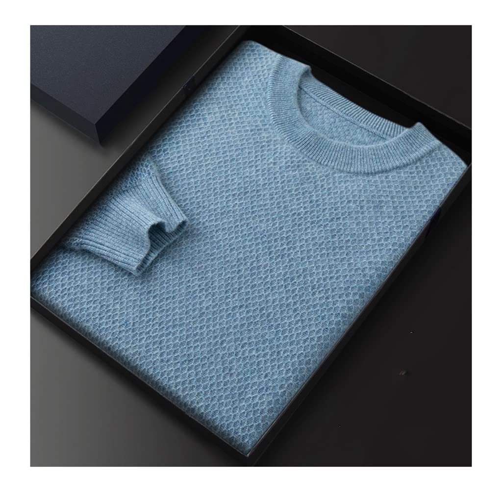 Maglione Casual da Uomo Maglione di cashmere invernale da uomo girocollo da uomo maglione casual da uomo cardigan lavorato a maglia caldo sciolto da uomo Maglione Per Uomo ( Color : E , Size : XXL )