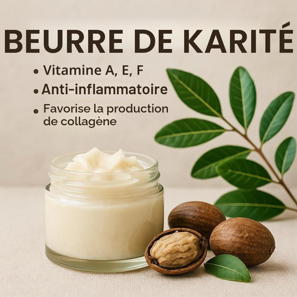 GiDeli Beurre de karité 100 % pur et non raffiné - Beurre de karité naturel pour la peau, les cheveux et les cosmétiques DIY - 5 kg
