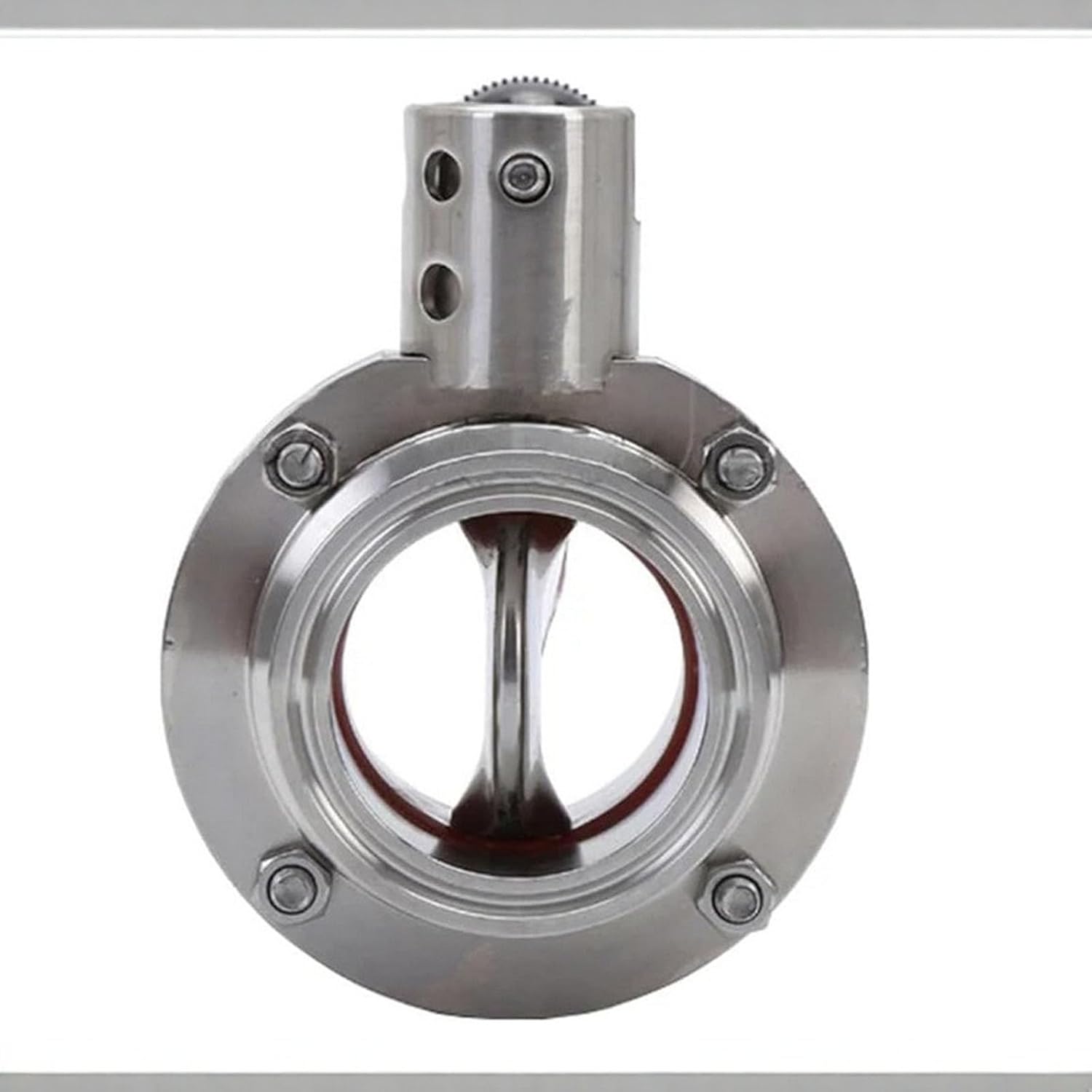 Stainless Steel 1.5" Sanitary Butterfly Valves with Pull Handle Shut Off Controller for Milk Beer Food Industries Stainless Steel Shut Off Flows Controller