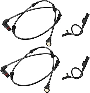 4 Pcs ABS Wheel Speed Sensors Compatible with Mercedes-Benz GL320 ML320 R320 GL350 R350 ML350 R350 GL450 ML450 GL550 ML500 R500 ML63 AMG, abs Sensors, Replacement for 1645400917, 1645400717
