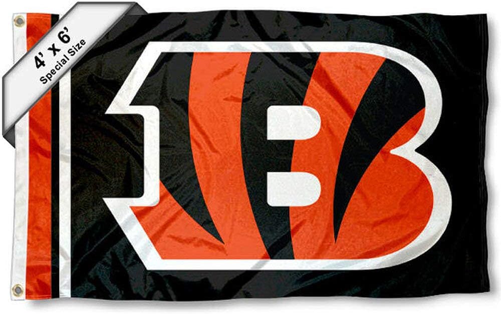 Bengals 4 ft x 6 ft Foot Flag