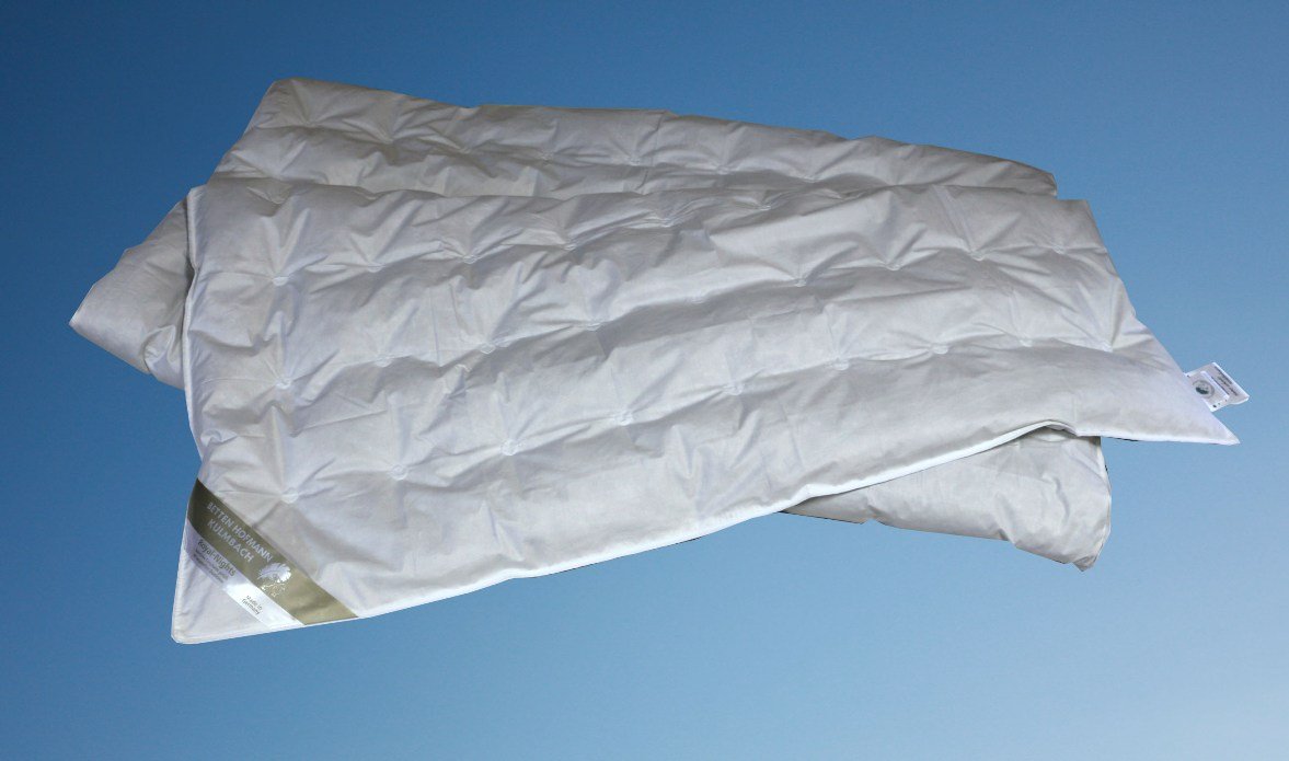 Betten Hofmann Sommer Daunendecke Punktstepp 135x200 cm 100% Daunen, superleicht, Naturprodukt, waschbar