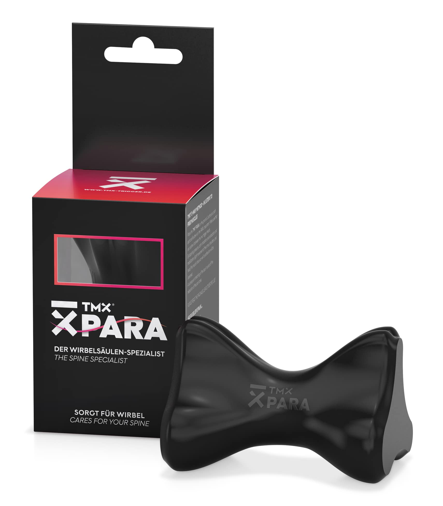 TMXPara – The Spine Specialist | Double Trigger for Self-Treatment of Tension on the Back - Cervical Spine, Thoracic Spine and Lumbar Spine | Made in Germany