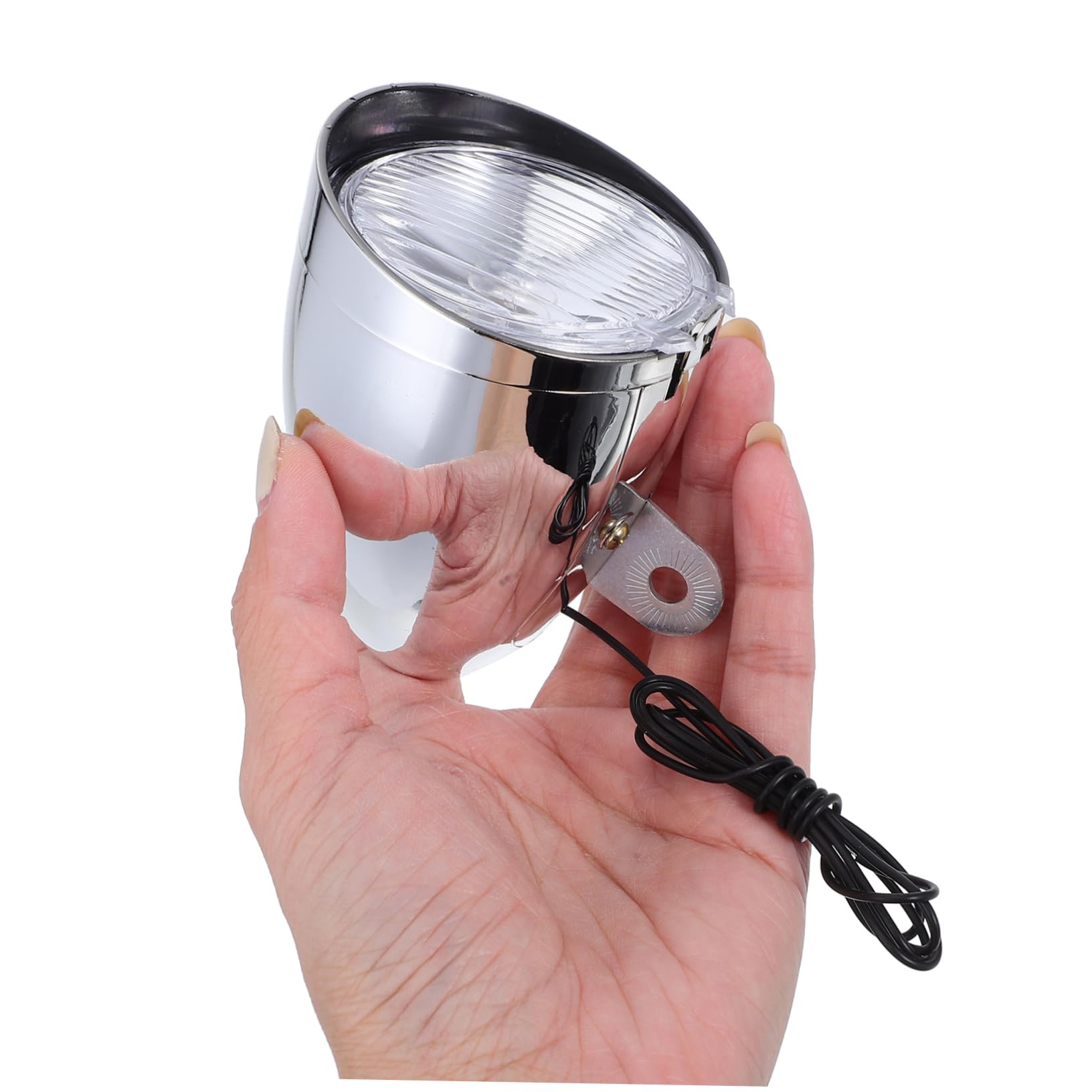 ibasenice Kit Éclairage sans Piles avec Lampe Puissante et Feu Arrière Sécurisé Accessoires avec Moteur à Friction et Support Compatible VTT Vélos