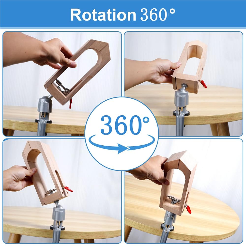 Supporto Regolabile In Legno Per Cucito, Ideale Per Lavorare Pelle E Fare Progetti Fai Da Te