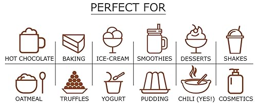 Miniatura 4 de Cacao orgánico en polvo 1 libra certificado sin OMG Kosher crudo sin azúcar Sirtfood a granel