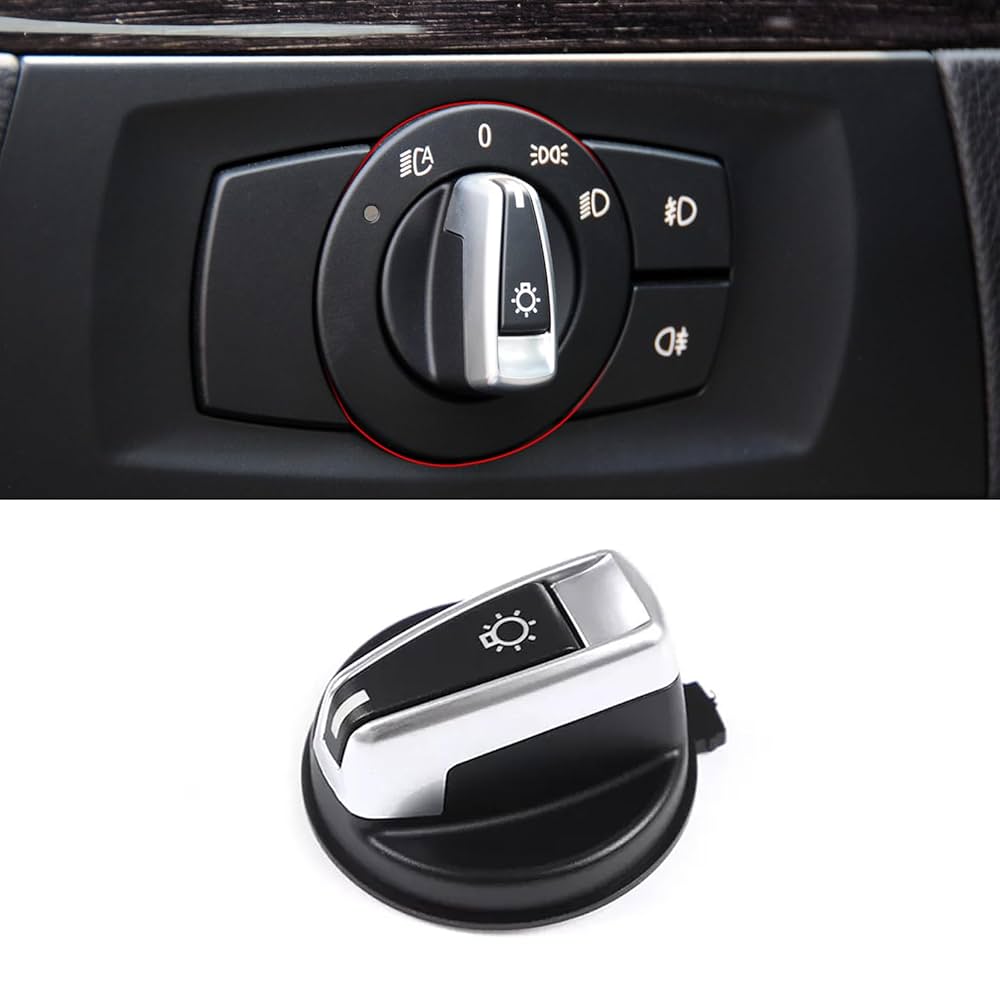 Jaronx Compatible with BMW Headlight Switch Knob for 1'E81