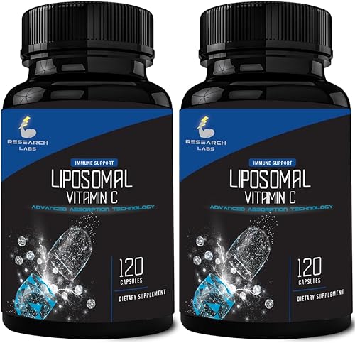 Miniatura 9 de Research Labs Suplemento de vitamina C liposomal con absorción mejorada LipoQuil-C  120 cápsulas de refuerzo de colágeno de apoyo inmunológico  Vita