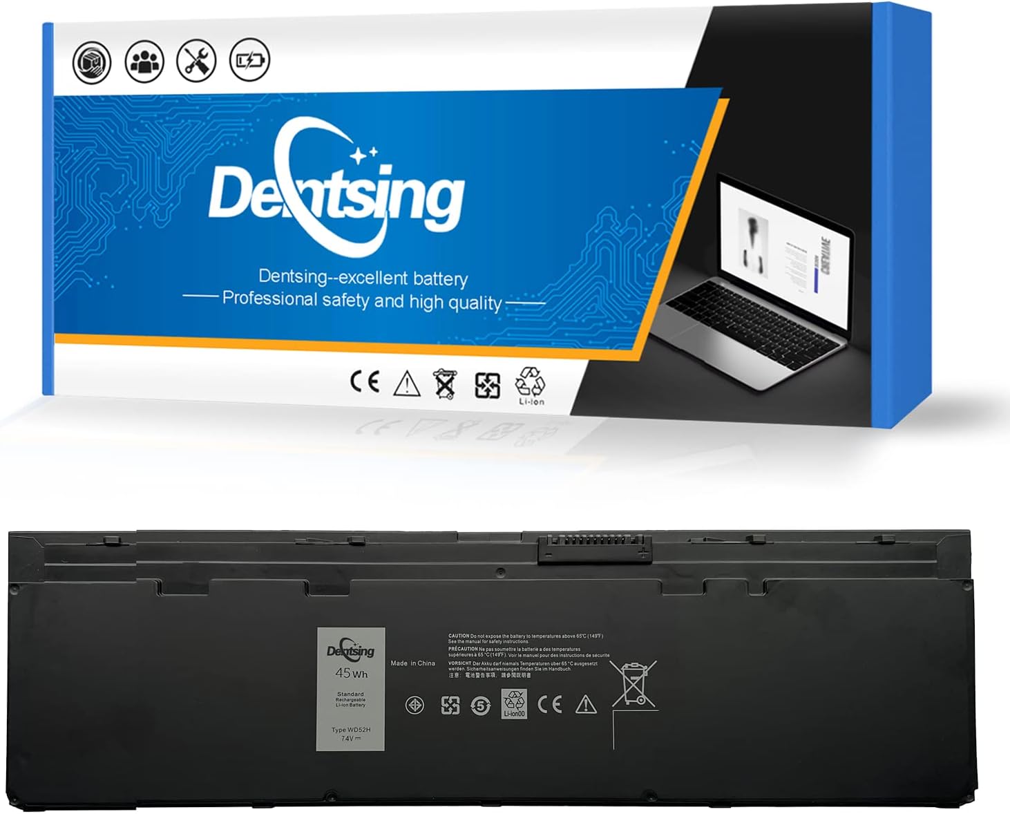 Ssd 128 Go 6080mAh Pour Dell Latitude E7240/E7250 Remplace WD52H