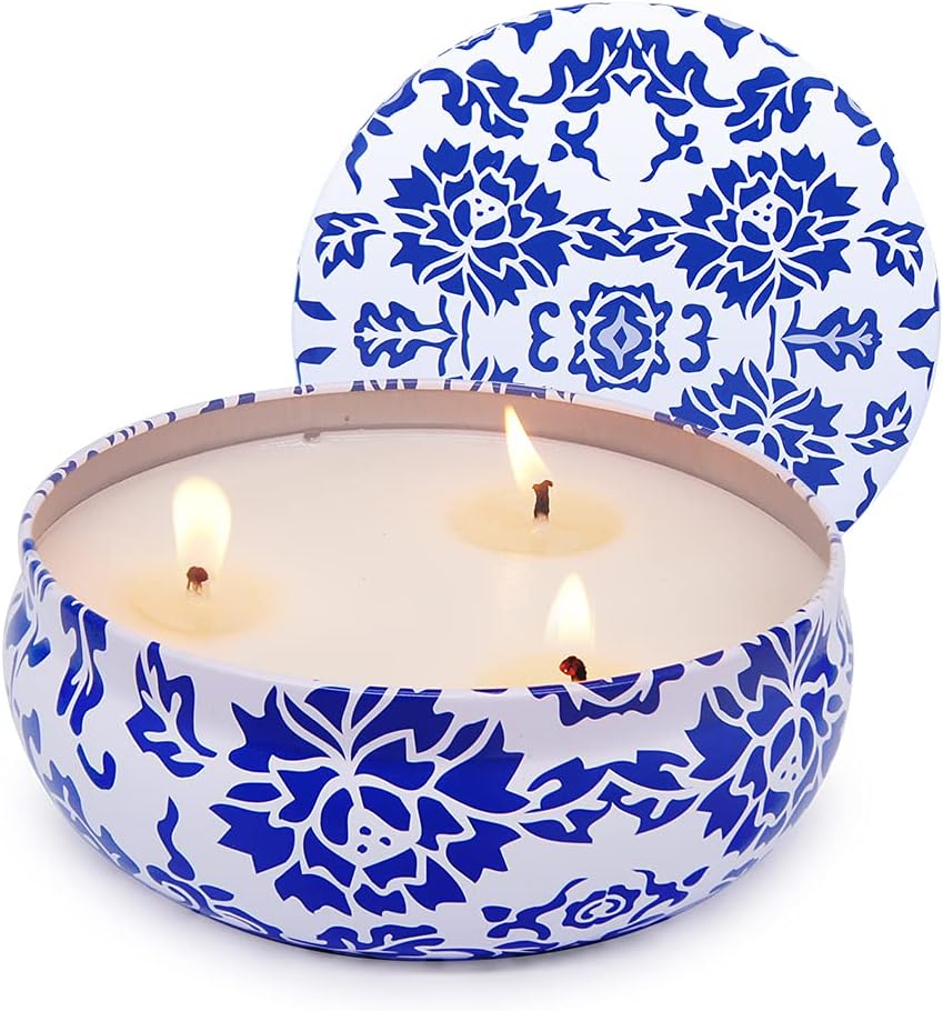 Citronella Candles Outdoors Indoor, 13.5oz Large Soy Wax Candles for Home Patio