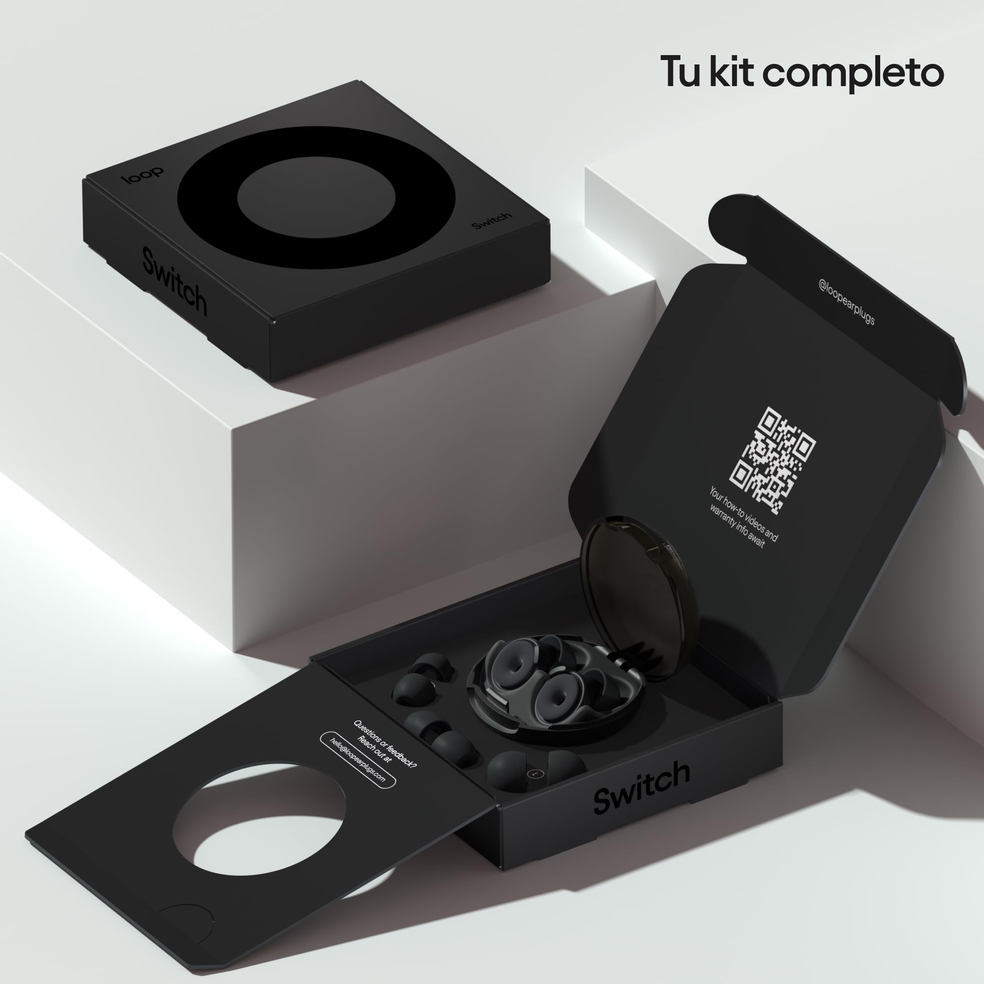 Tapones Loop Switch - Tapones antirruido con varios modos | Protección auditiva pasiva ajustable para la concentración, viajes, socialización y sensibilidad al ruido | Protección auditiva reutilizable