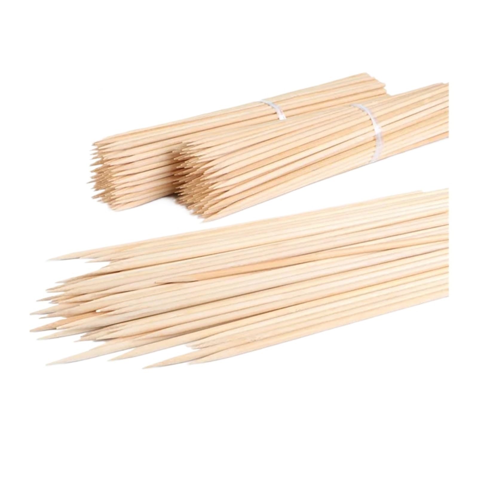 100 spiedini di bambù monouso da 20-50 cm per Barbecue, Ideali per Carne e Verdure, Perfetti per Feste Barbecue, Strumenti per grigliate, Accessori da Cucina ecologici (40 cm x 5 mm)
