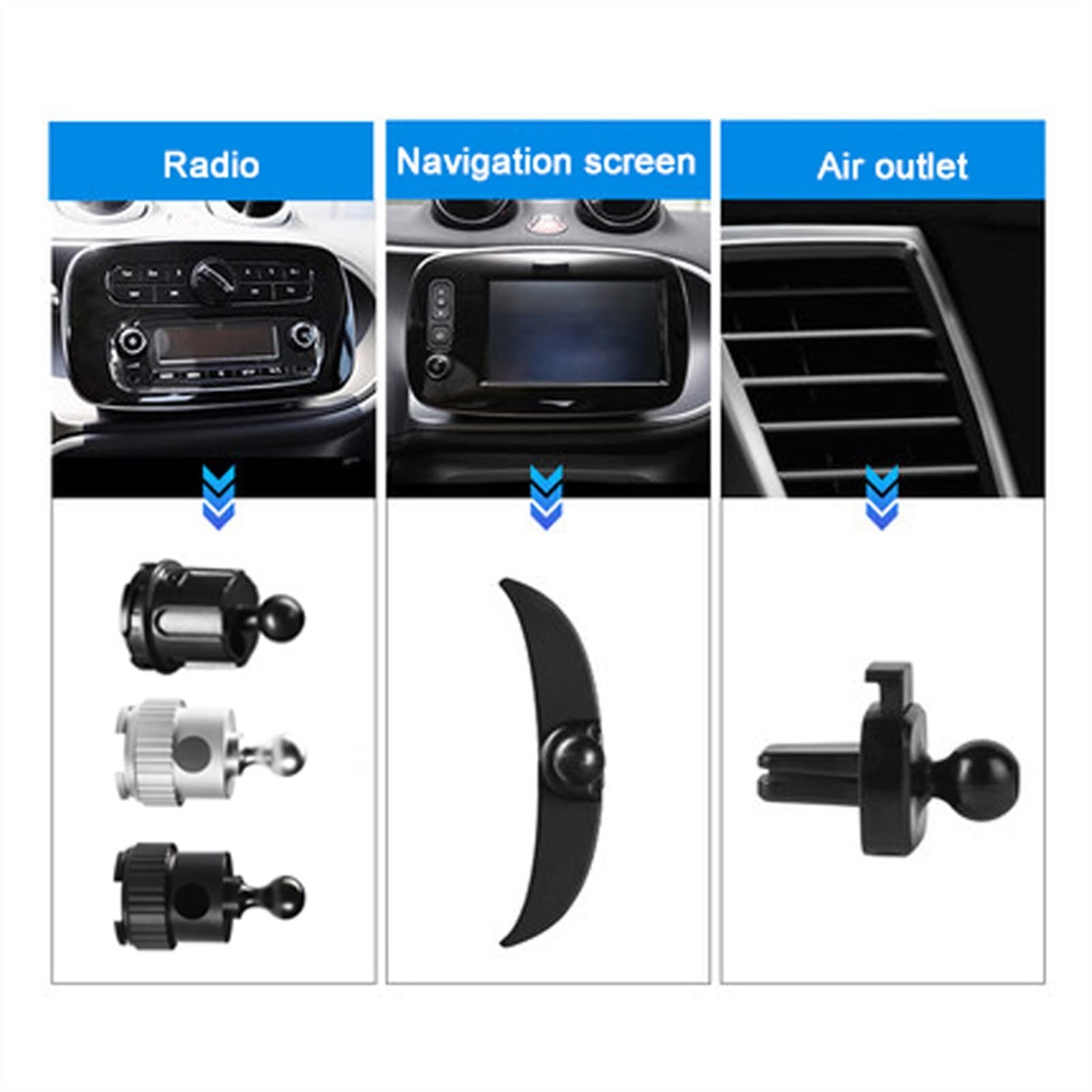 para Smart Fortwo Forfour 453 451 450 Soporte De Navegación para Coche, Marco Gravedad, para Teléfono, Accesorios, Decoración Interiores