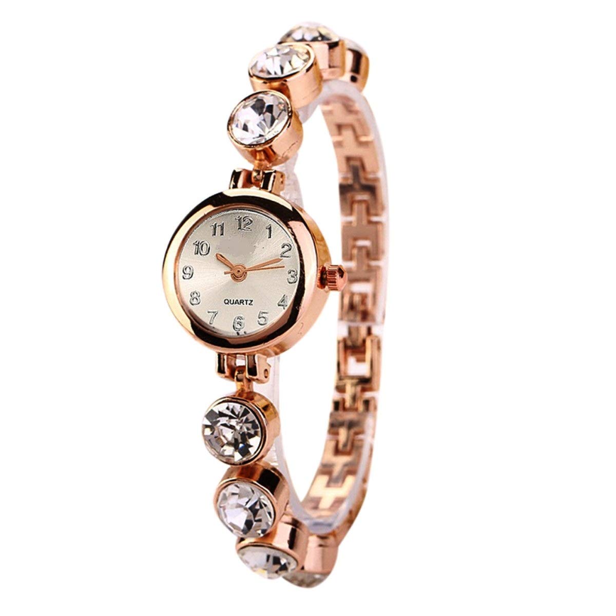 ITHANO Unique Design Diamond Studded Small Round Dial Analogue Womens Wrist Watch-ITLPRG002 (B07JKWJHCQ) Amazon Price History, Amazon Price Tracker