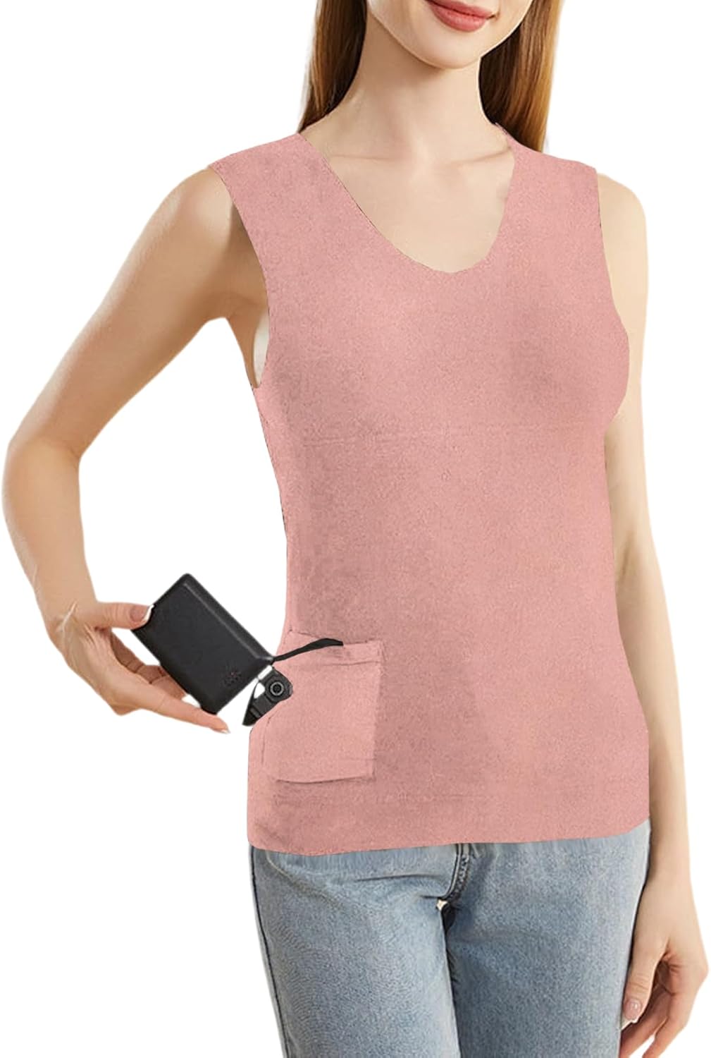Heated Thermal Tank Top Women | 3 Temp Settings | Winter Warm Sleeveless Electric Thermal Undershirt,for Winter