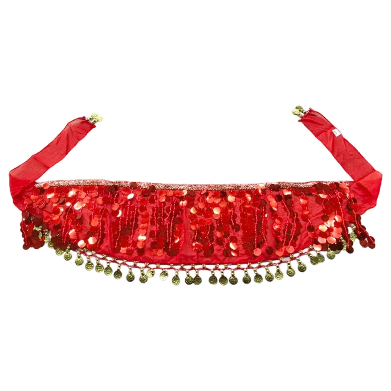 Gonna Glitterata da Donna, Squisita Sciarpa for La Danza del Ventre con Costumi in Maschera, Gonne Paillettes, Abito Festival, Festa for