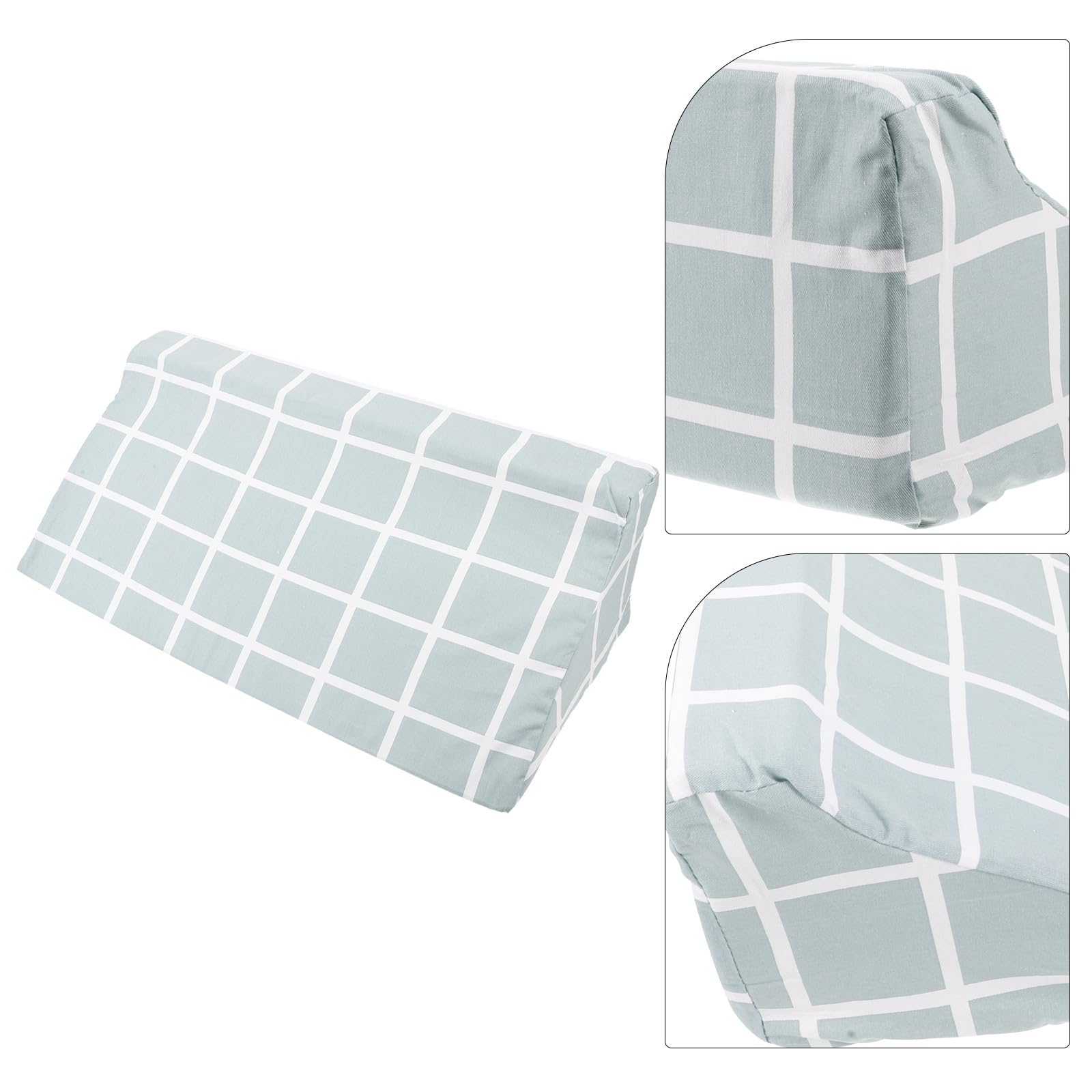 Almohada de Algodón y Esponja para Cama de Cuña para Pacientes Postrados Cojín Triangular para Dormir y Descanso en Reposo en Cama