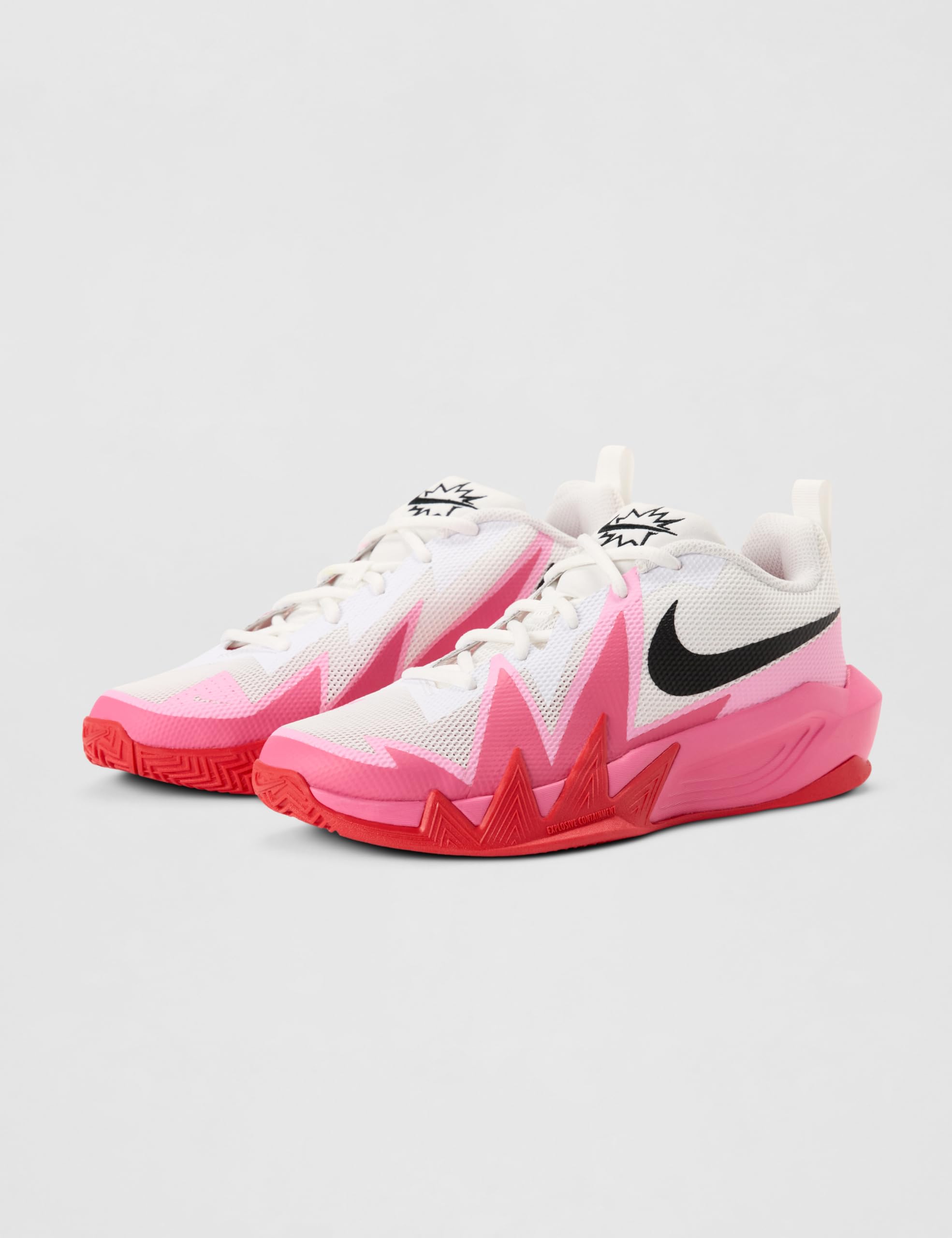 Nike Unisex S.T. Dynamite White/Black-Tropical Pink-Pinksicle Basketball Shoes UK 5 4