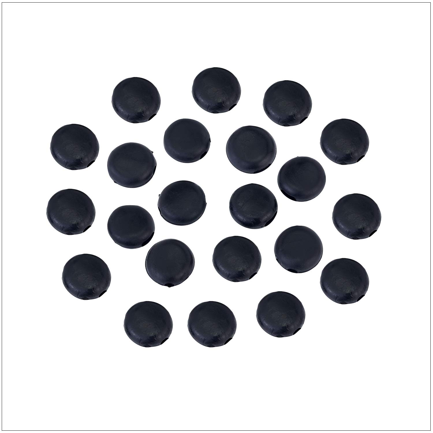 Weddecor Flat Black Silicone Cord Locks Adjustable Slider Toggle Non Slip End Stopper Fastener Durable Non Slip Buckles For Elastic Drawstrings, Backpacks, Shoelaces, Making Face Cover (9.5Mm, Black, 100Pcs)