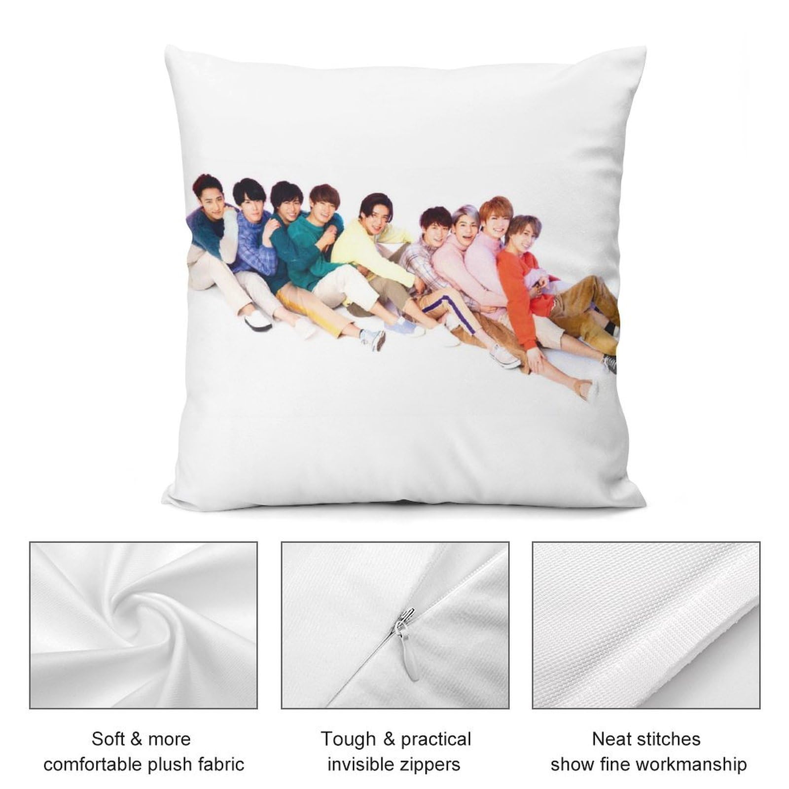 ひろこManラウールクッションカバー1580円 ひろこManラウールクッションカバー1580円 ひろこManラウール