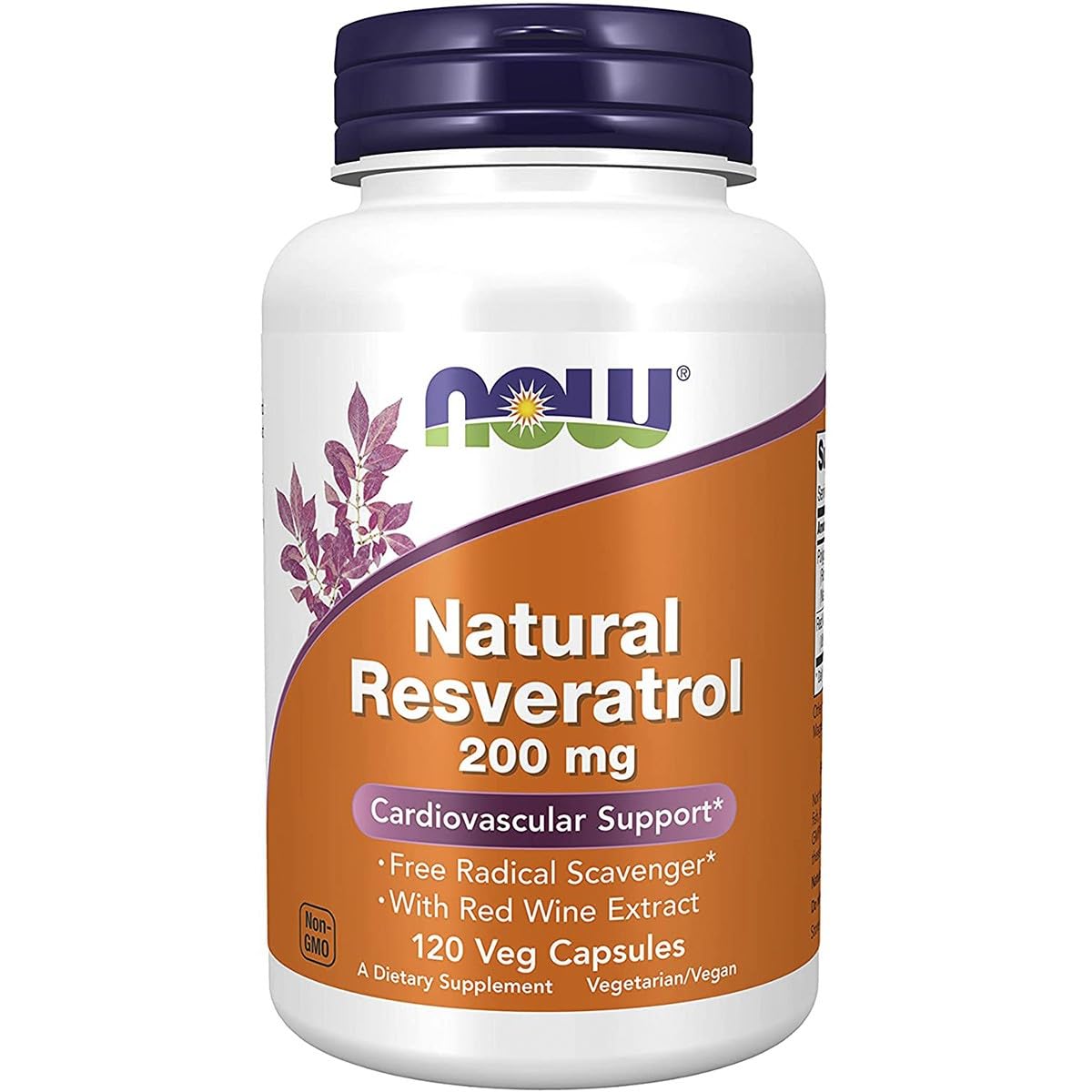 NOW Foods Resveratrol, 200mg - 120 vcaps