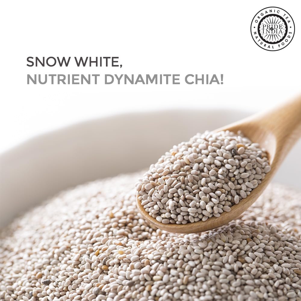 chia様 Amazon.com: Pride of India White Chia Seeds 1.25 lb | Whole Raw