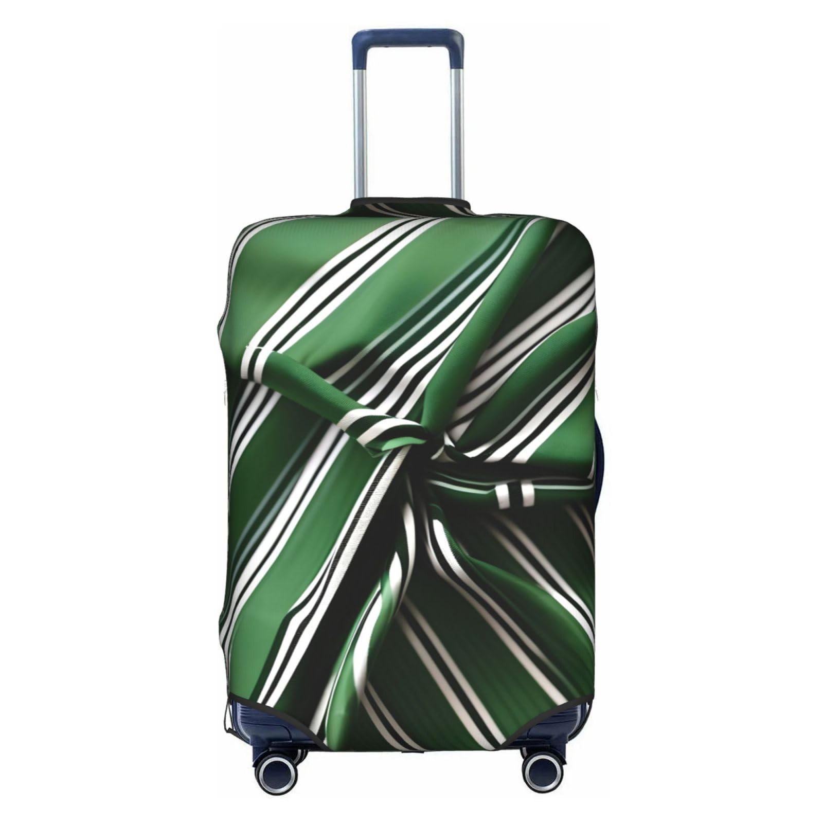 Housse de protection pour bagage rayures vertes taille L lavable - 8
