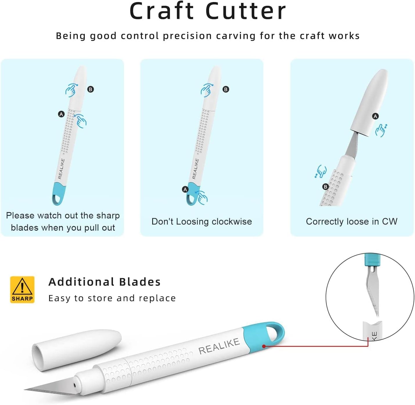 REALIKE Craft Weeding Tools for Vinyl Cardstock Crafting Basic Set Scraper/Spatula/Scissors/Tweezers/Weeder Tool Kit for Cricut/Silhouette/Siser HTV/Oracal Vinyl