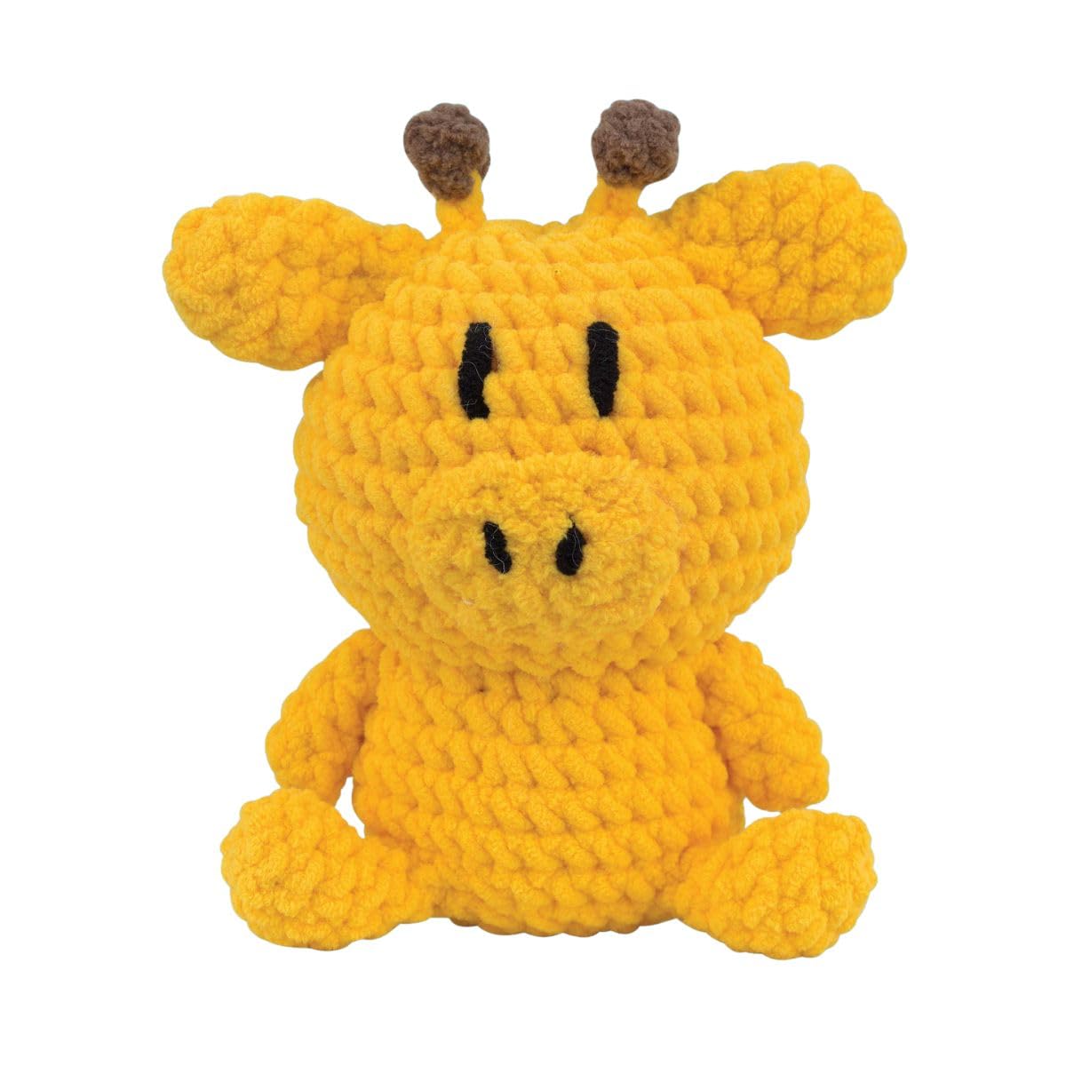 Knitty Critters Crochet Kit – Hello Softie – Gary Giraffe| Beginner-Friendly Crochet Craft Kit With Recycled Yarn