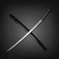 Vista 2 de Musashi - Cortador rápido de bambú ligero Katana de arcilla real templada 1060 hoja de acero al carbono Samurai Sword Katana