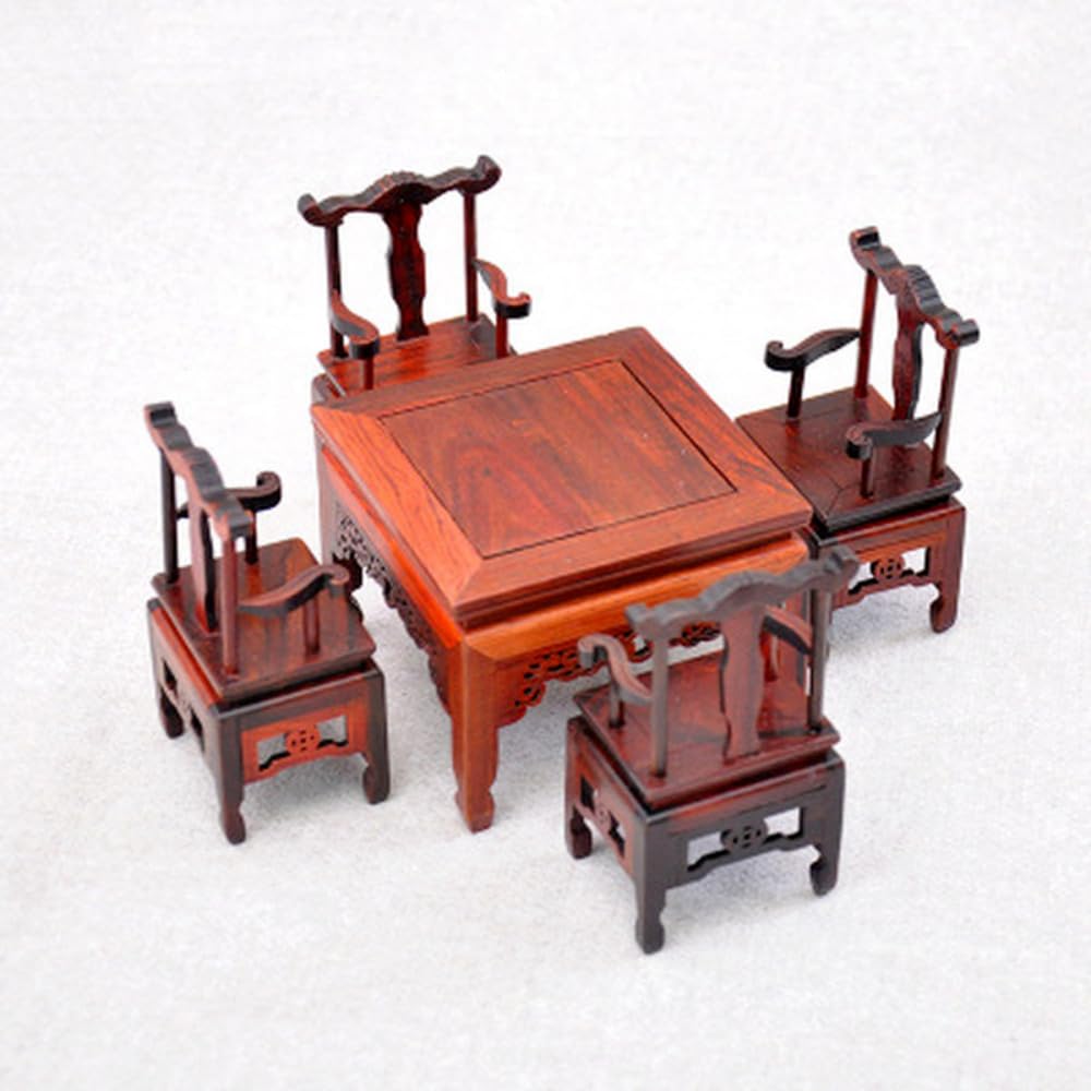 Meubles miniatures chinoise antique huit immortels pour vitrine et salon zen