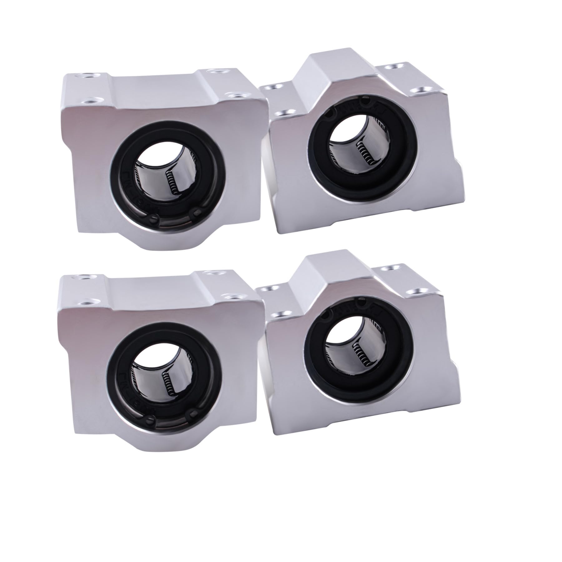 Lot de 2 arbres linéaires horizontaux de 1000 mm de diamètre - Guide linéaire - Arbre de précision - Roulement linéaire - 4 blocs de roulement SCS20UU - 4 supports SK8 + 2 clés - Kit de rails