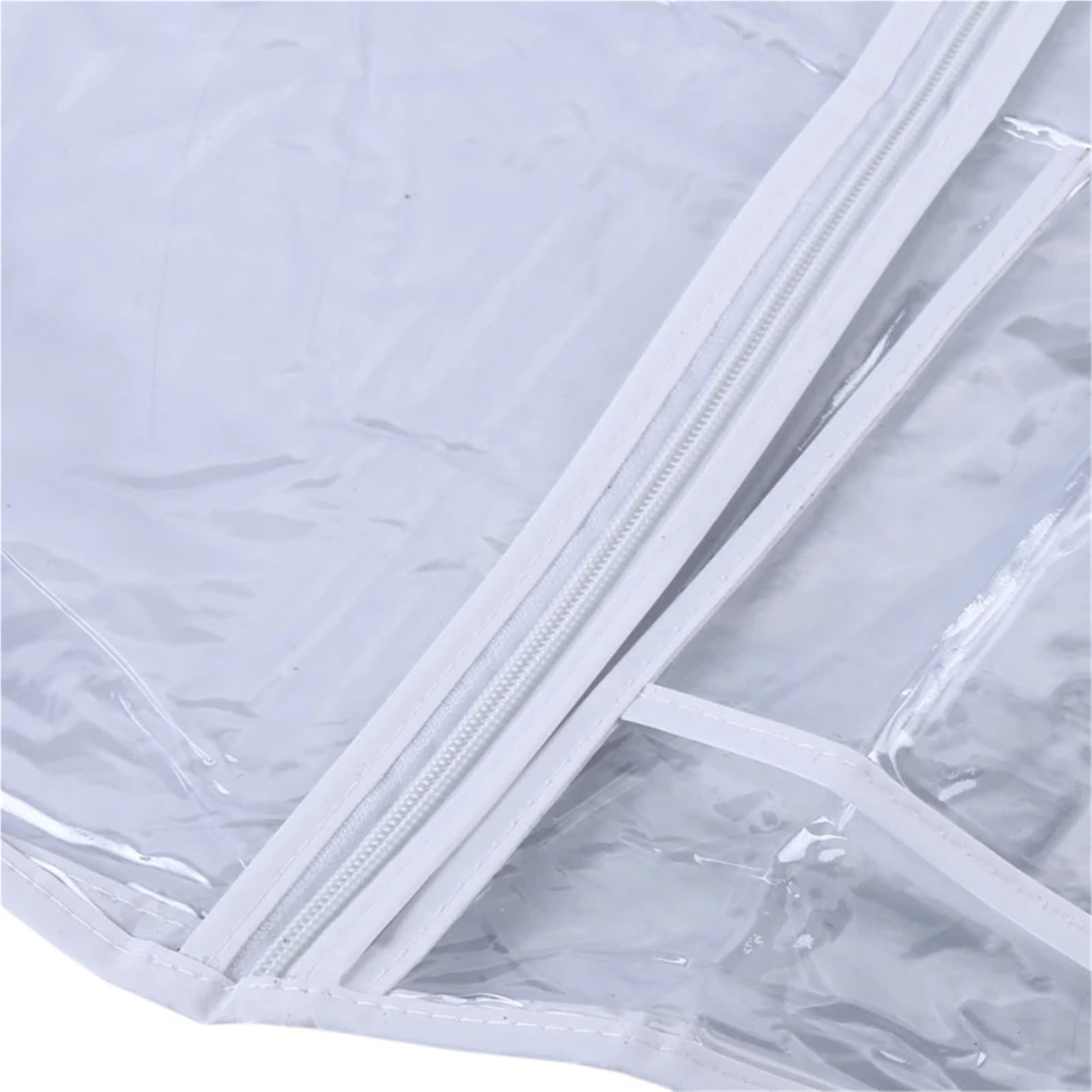 Copriabiti Antipolvere Copriabiti in PVC trasparente solido da 160 cm e 180 for abiti sposa, extra large(Transparent 5pcs,1.8M)
