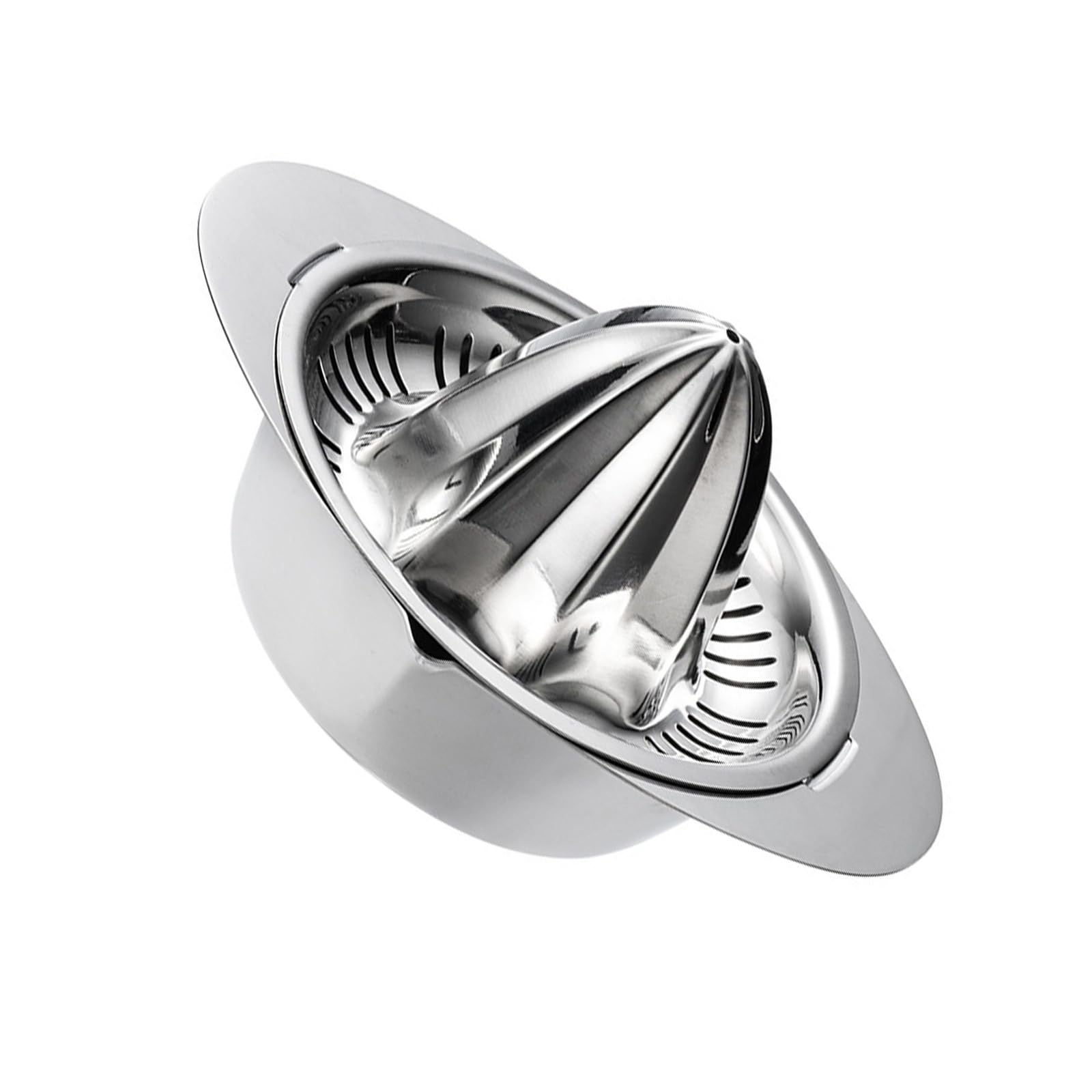 LUCKGONI Steel Manual Citrus Juicer with Strainer Bowl Efficient Lemon Juices Tool Ergonomic Handle Home Kitchens Use