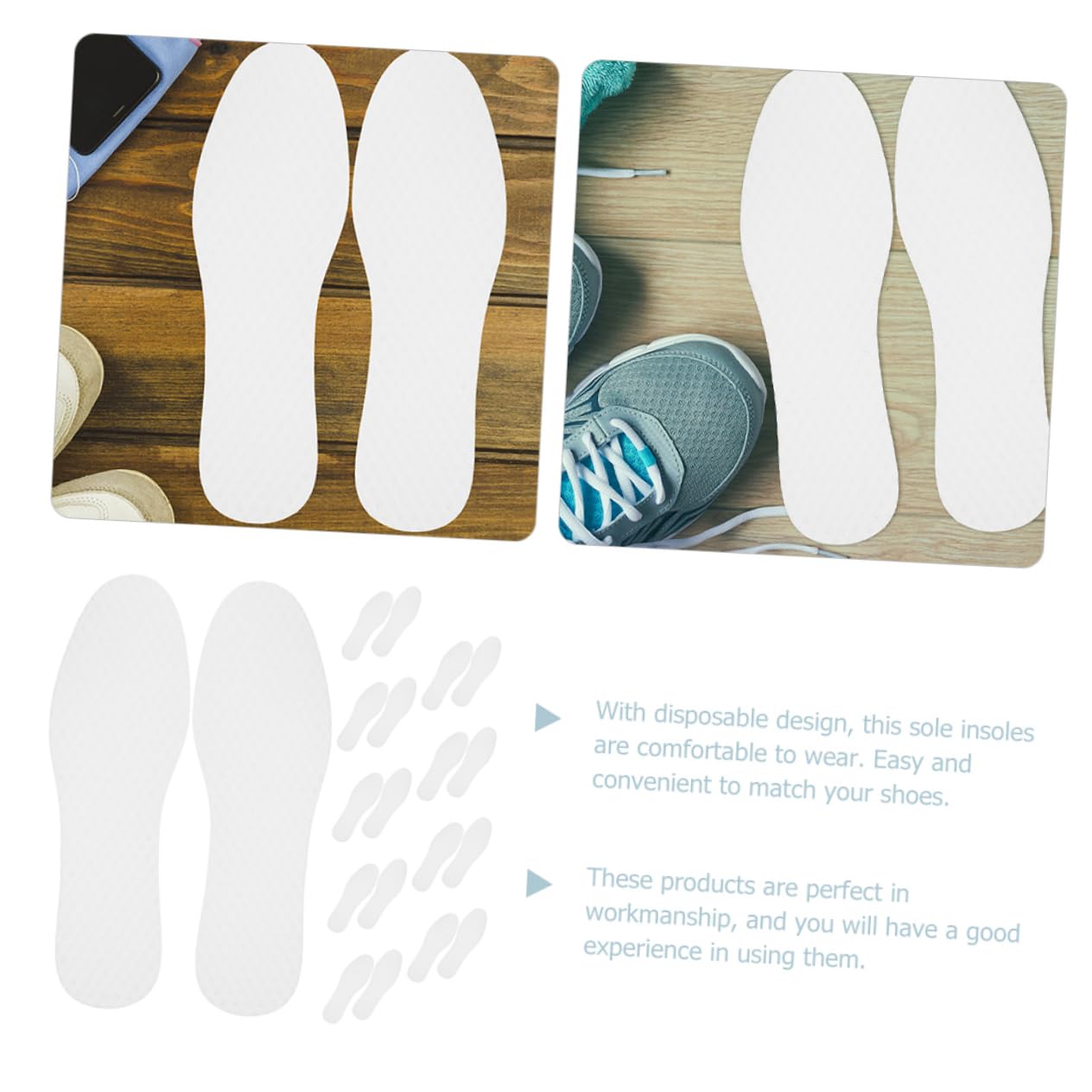 5 series Plantillas Transpirables Que Absorben El Sudor Almohadillas Para Zapatos Plantillas Forros Insertos Para Zapatillas Insertos Para De Mujer 20 pares*5
