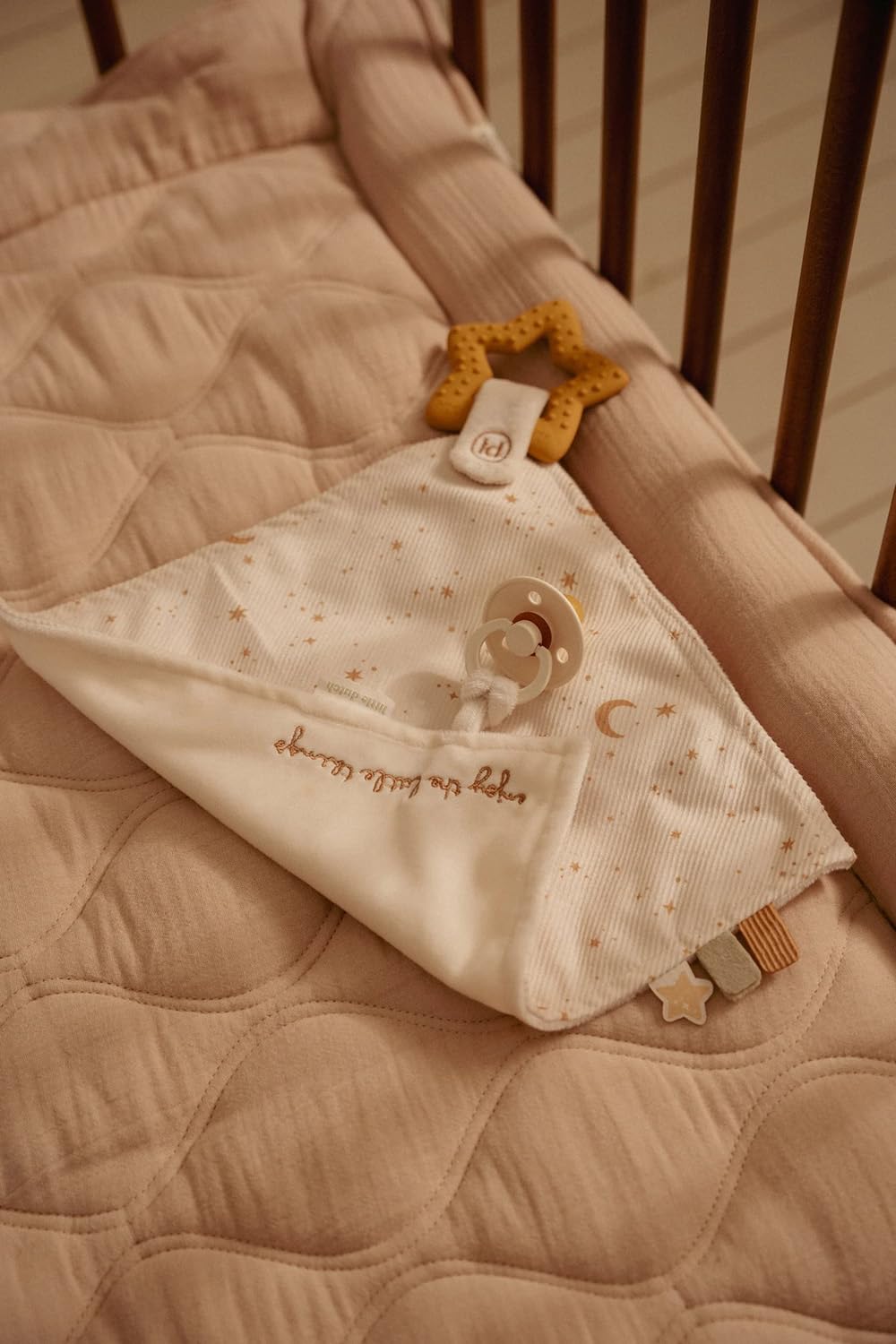 Little Dutch Paño para acurrucarse con anillo de dentición - Newborn Naturals