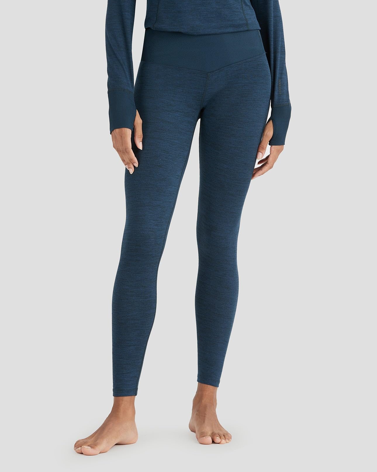 Terramar Women's Cloud Nine 4-way Stretch Brushed Tight