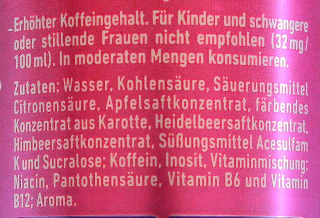 28 Black Energy Drink Berry Mix Zero, 24er Pack (24 x 0.25 l) EINWEG