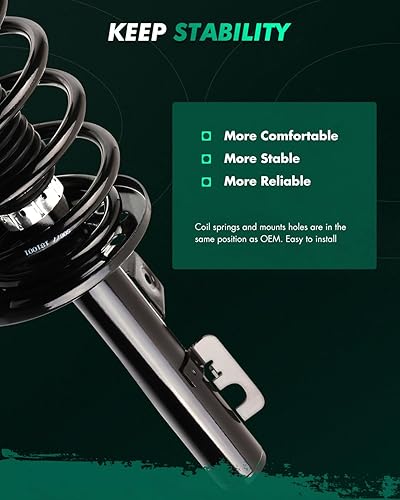 Miniatura 7 de SCITOO Juego de 2 amortiguadores de resorte delanteros completos para Ford Taurus 2008-2009, 2008-2009 para Mercury Sable Quick Struts 172531 172530