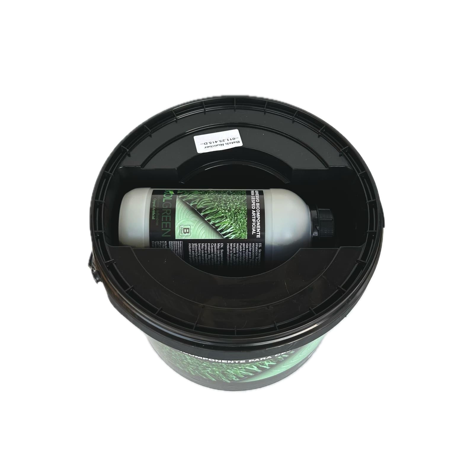 (11 kg en total) - Adhesivo Bicomponente de Poliuretano para Césped Artificial y suelos de Caucho, Ideal para uso interior y exterior, Color Verde