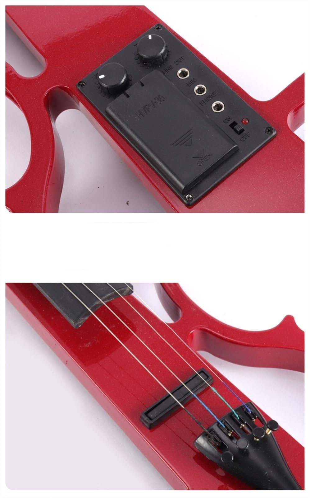 Violine Erwachsene Anfänger Spielen Rote Elektrische Violine Komplettset-Konfiguration