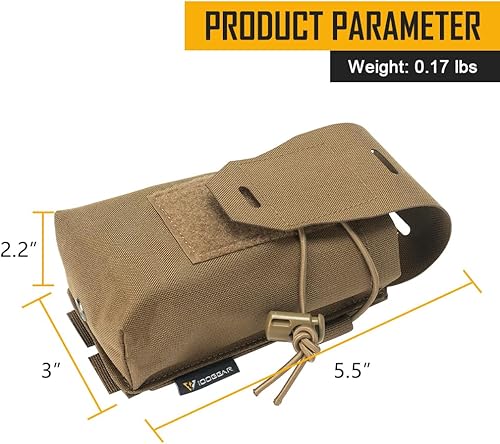 Miniatura 10 de IDOGEAR Bolsa doble para cargador 5.56 MM Rifle Mag Bolsas Molle Doble Pila Multicam Revistas Portador Airsoft Caza Disparo Bolsa de transporte